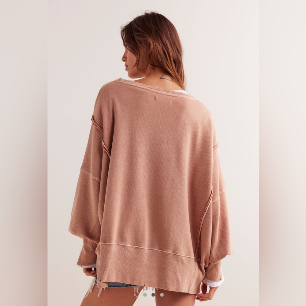 Free People Camden Graphic Sweatshirt – Slow Horses Print XS NWOT - Picture 2 of 3